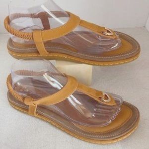 Socosands Comfort Slip On Sandals Bohemian Dark Orange Women's Size 43 US 11